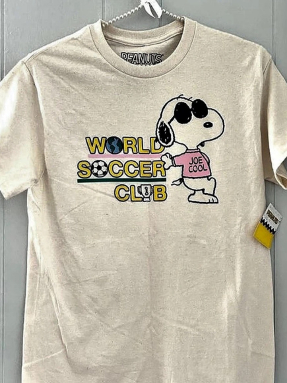 Peanuts World Soccer Club Snoopy Graphic Tee Soccer Club Graphic Tee NWT